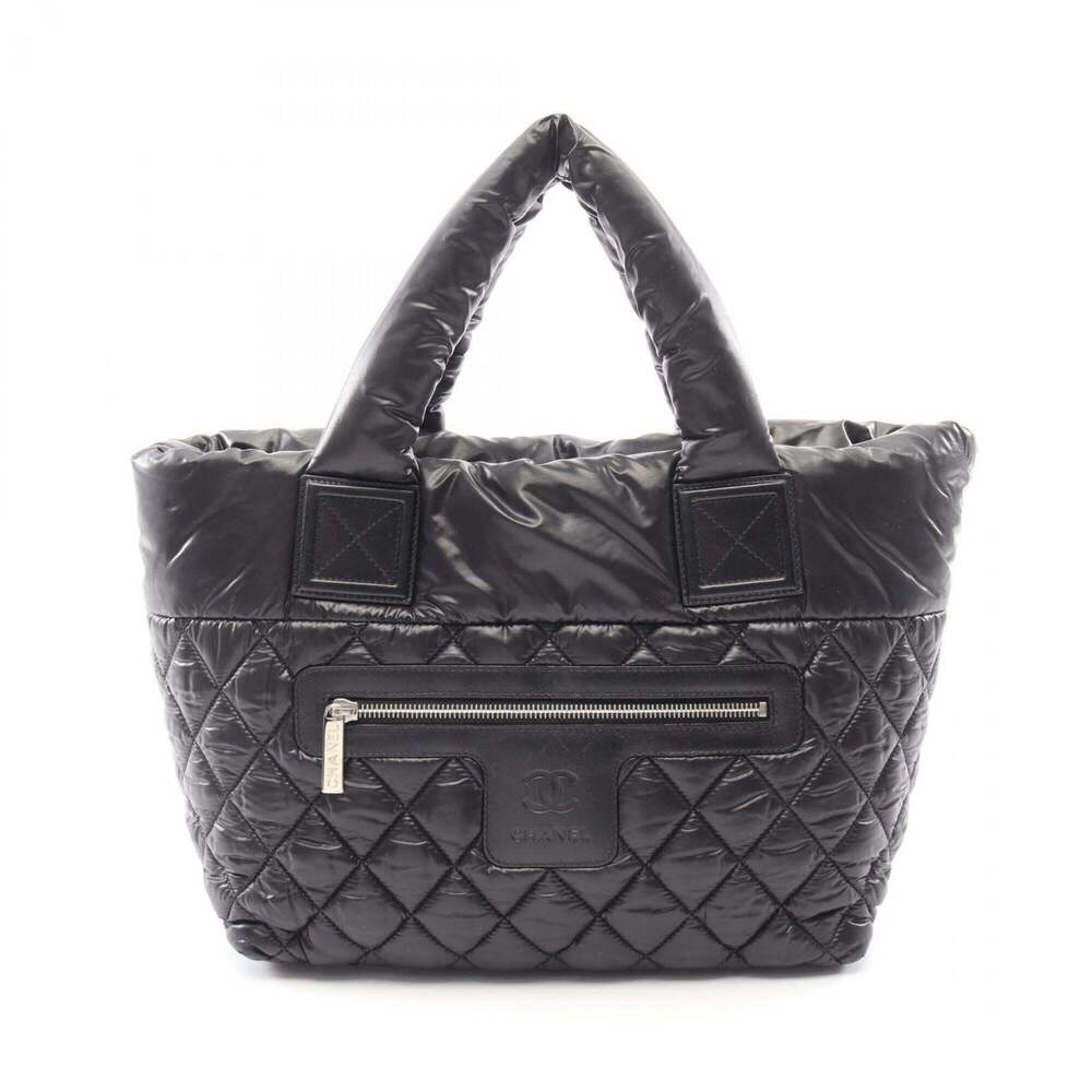 CHANEL Black Leather Tote Bag - Picture 1 of 10
